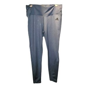 Adidas high rise embossed work out pants